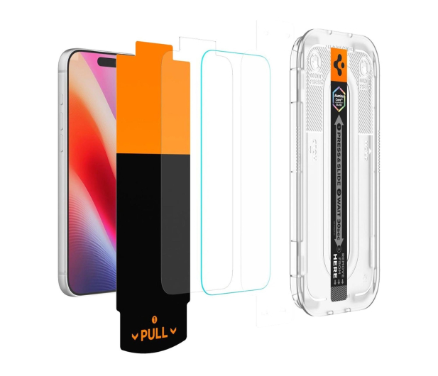 Spigen Glass tR EZ Fit Pro HD 2 Pack do iPhone 18 Pro/17 Pro/17/16 - 1586418 - zdjęcie 2